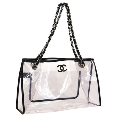 chanel transparent tote bag.